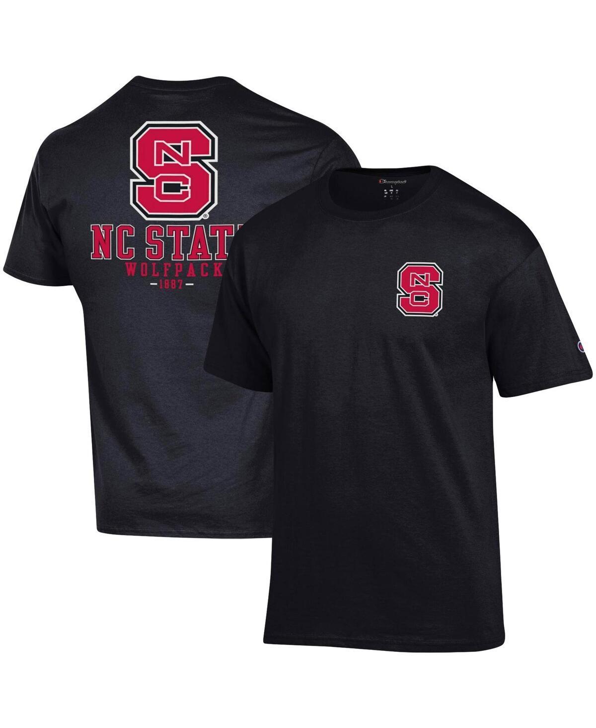 Mens Champion Black Nc State Wolfpack Stack 2-Hit T-shirt Product Image