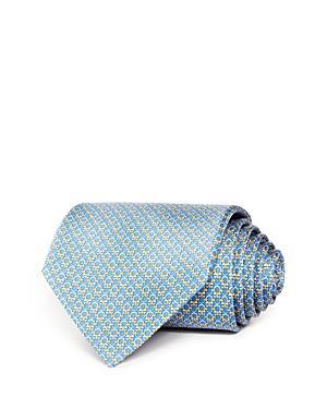 FERRAGAMO Gancini Pattern Silk Tie Product Image