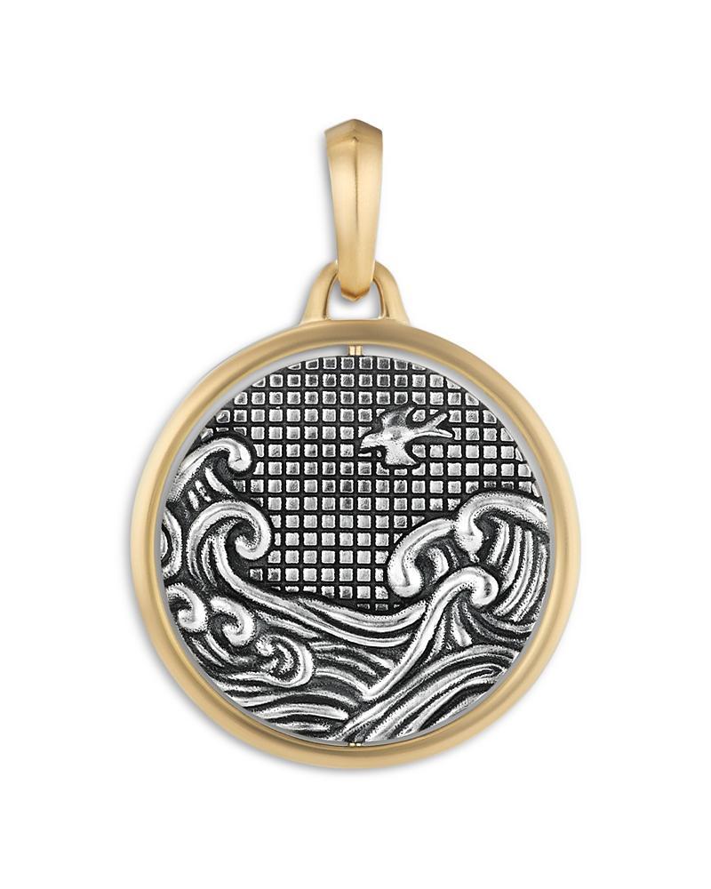 David Yurman Water & Fire Duality Amulet in Sterling Silver with 18K Yellow Gold Product Image