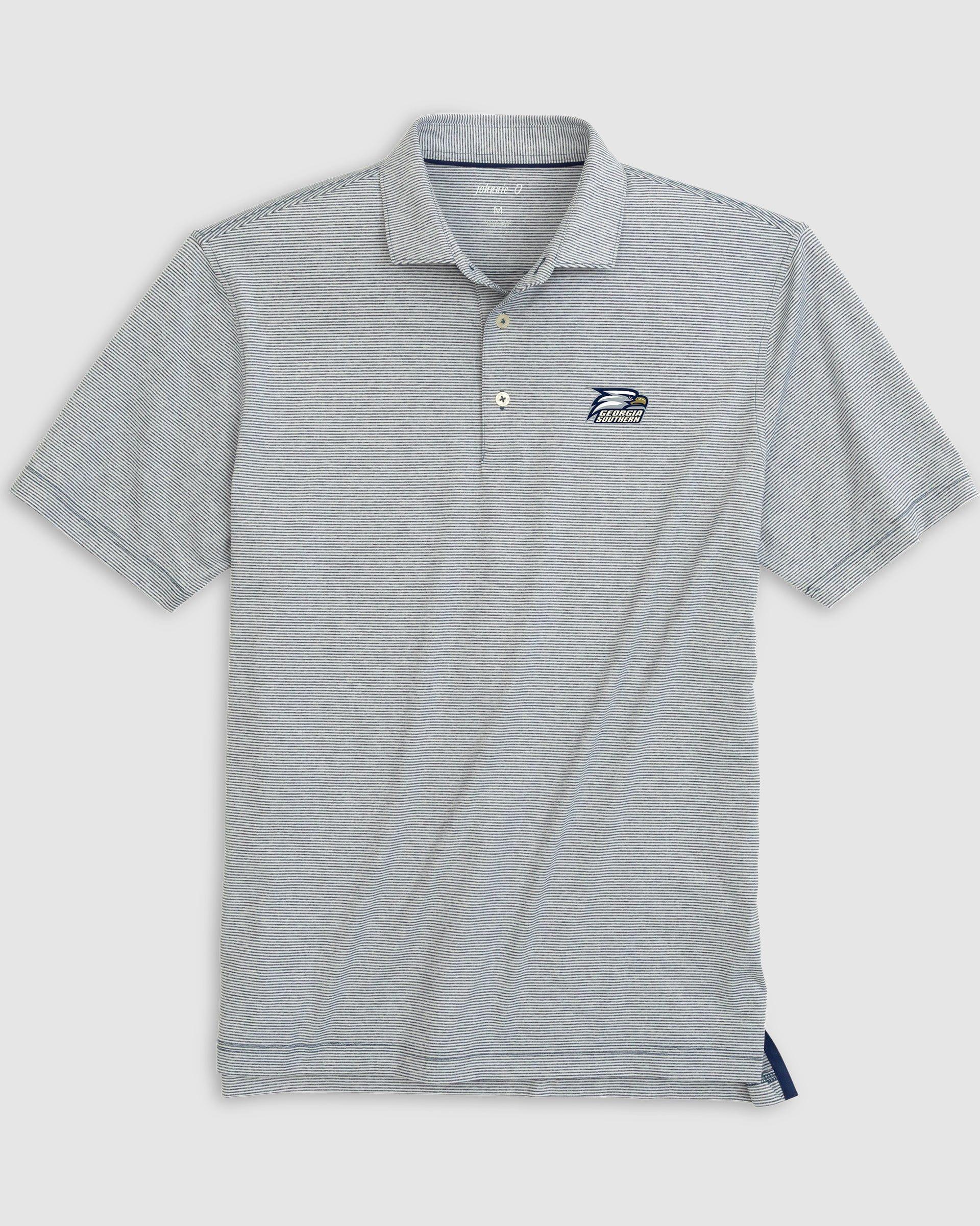 Boston College Lyndonn Jr. Striped Jersey Performance Polo Product Image