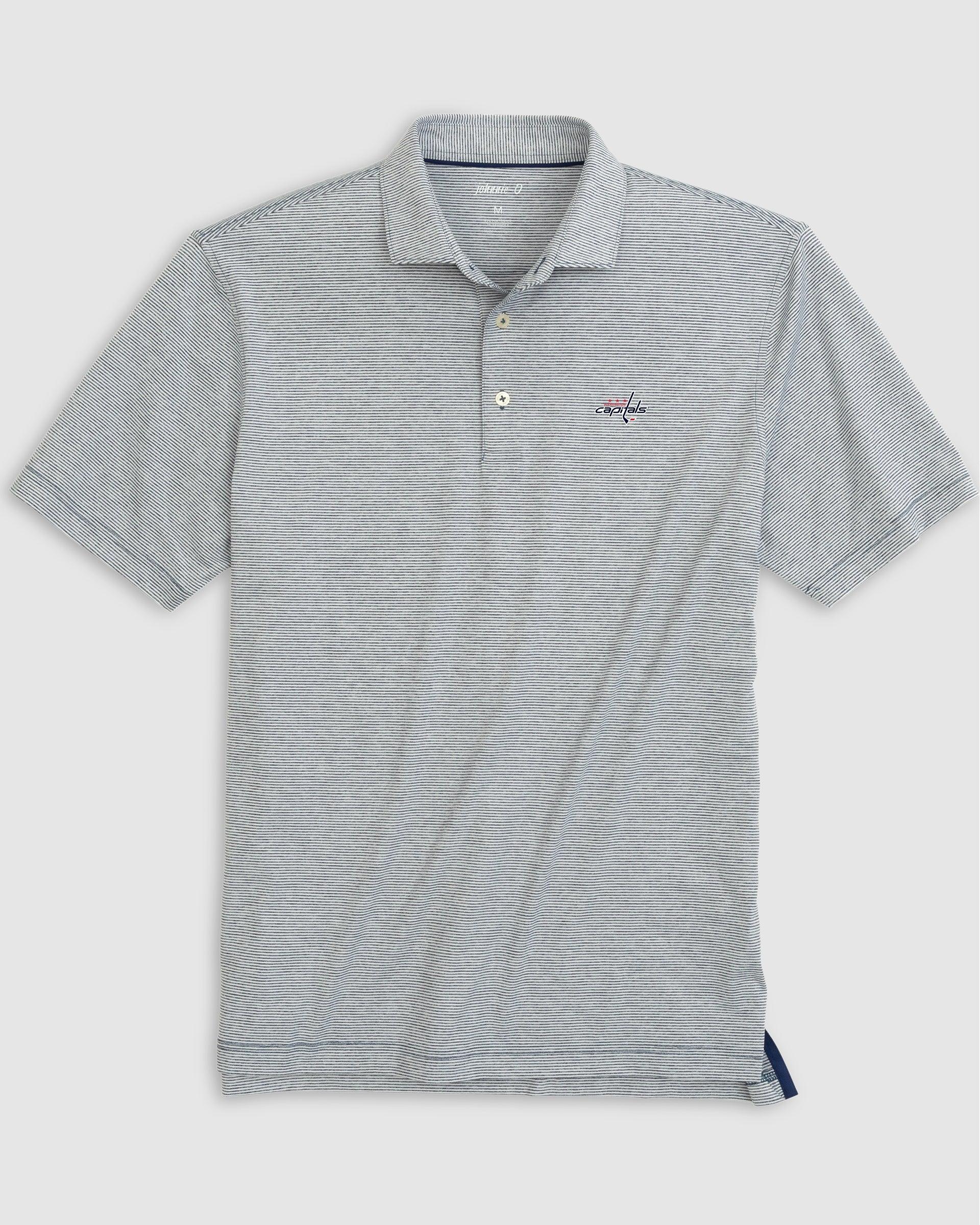 Virginia Lyndonn Striped Jersey Performance Polo Product Image