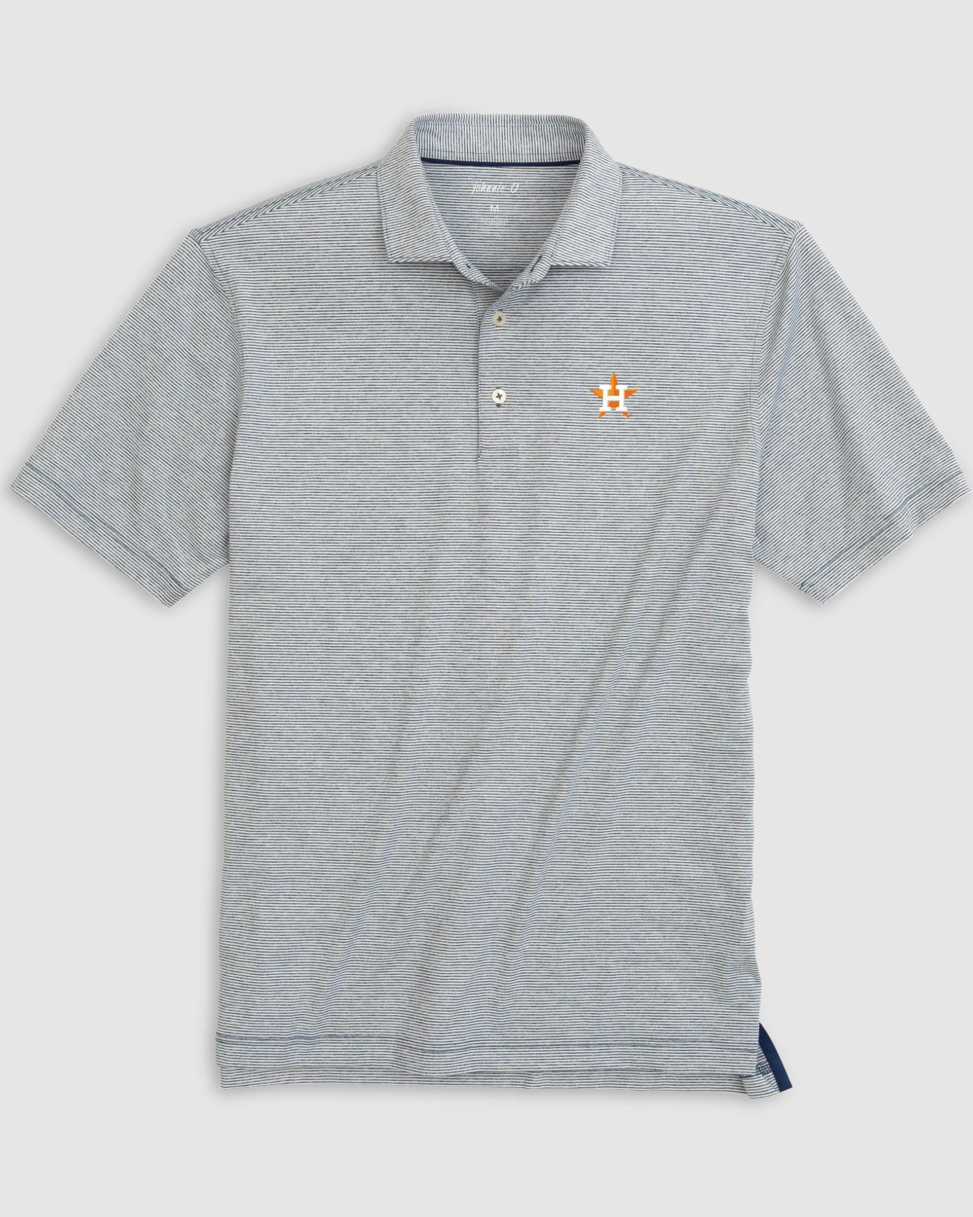 johnnie-O Mississippi State Lyndonn Striped Jersey Performance Polo - Vault Logo Product Image