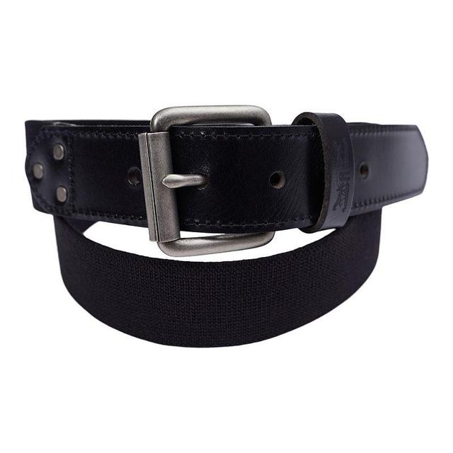 Mens Levis Casual Web Belt with Leather Trim Product Image