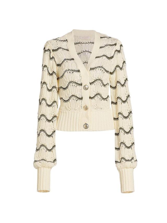 Daniella Wavy Striped Cardigan Product Image