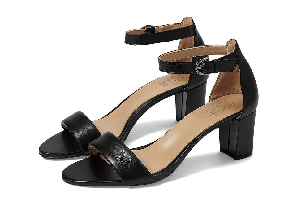 Naturalizer Vera Leather Ankle Strap Block Heel Dress Sandals Product Image