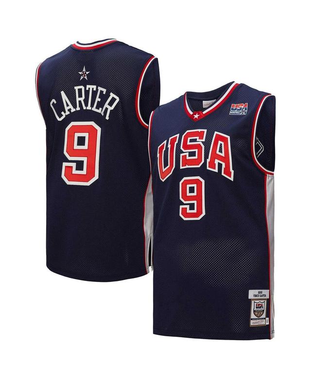 Mitchell & Ness Mens Vince Carter Navy Usa Basketball 2000 Authentic Jersey - Navy Product Image