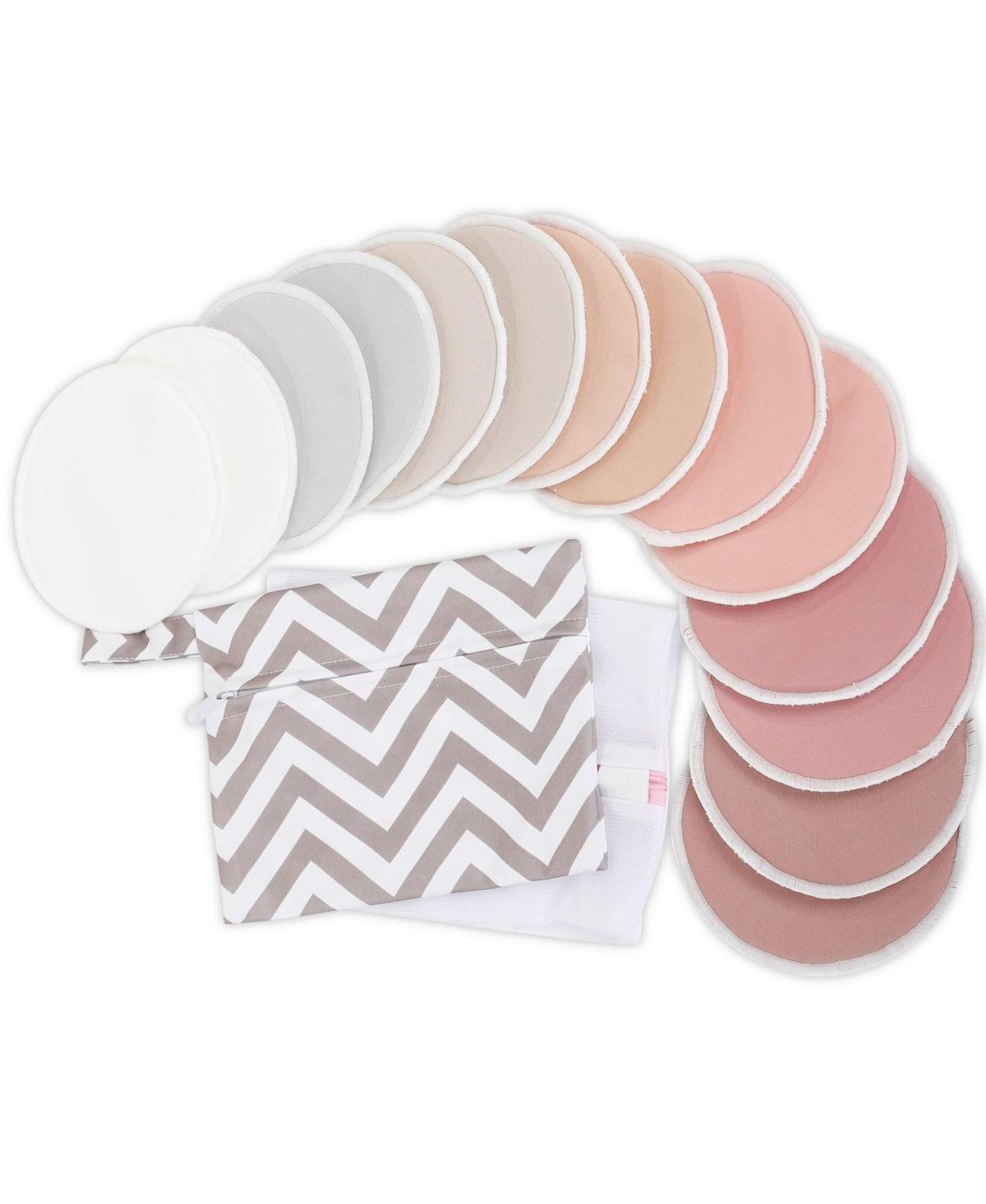 KeaBabies Maternity 14pk Soothe Reusable Nursing Pads for Breastfeeding, 4-Layers Organic Breast Pads, Washable Nipple Pads Product Image