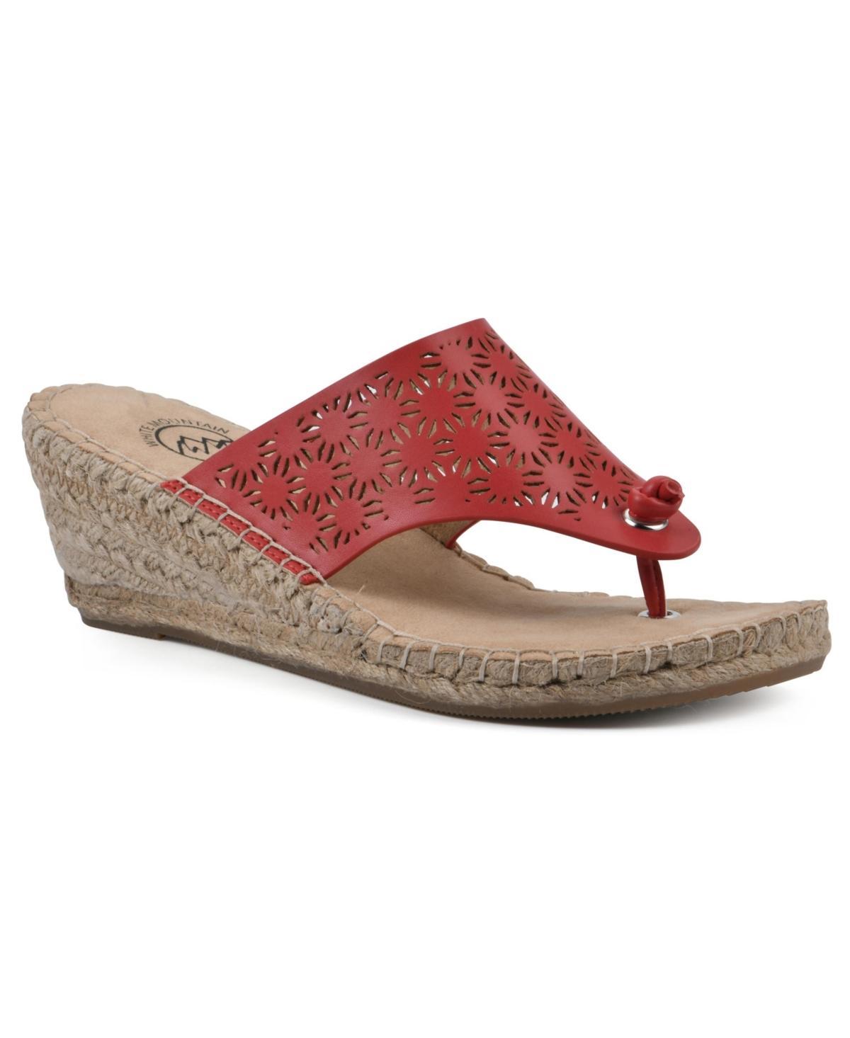 White Mountain Womens Beaux Espadrille Wedge Sandals Product Image