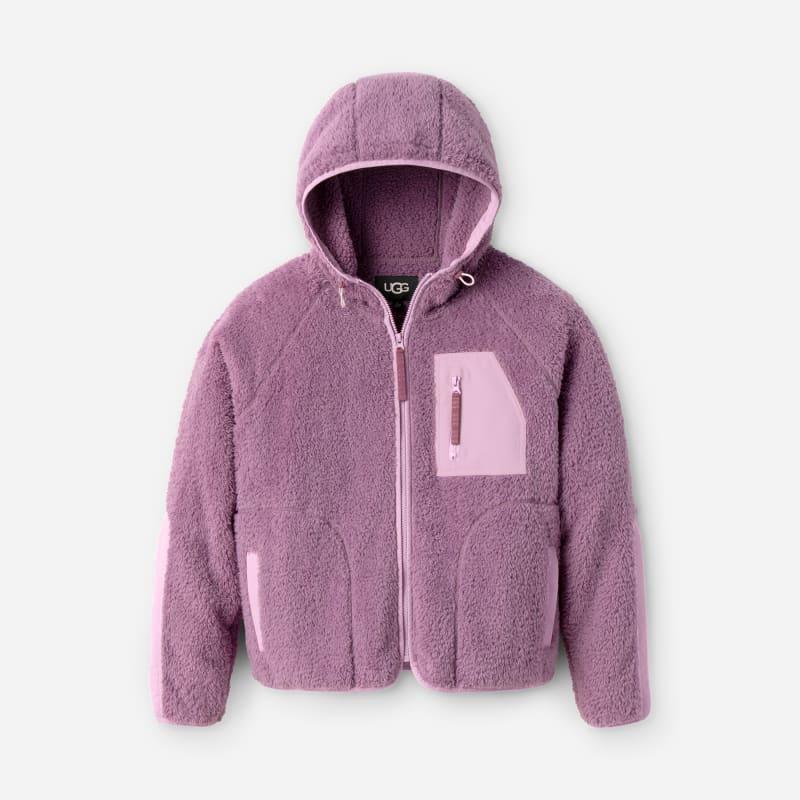 UGG Womens Ruthie UGGfluff Zip Hoodie Fleece/Nylon Product Image