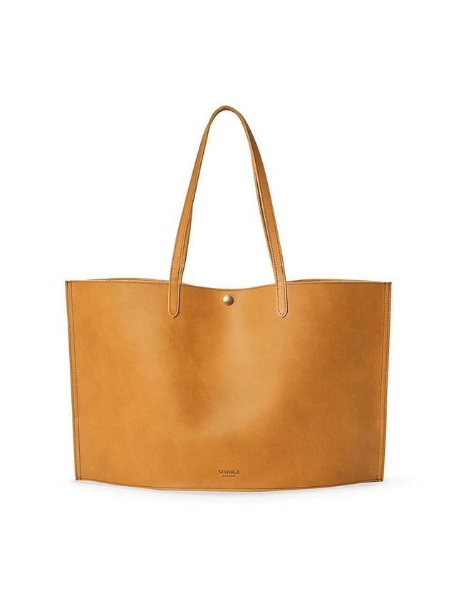 Mens Utility Leather Snap Tote Product Image