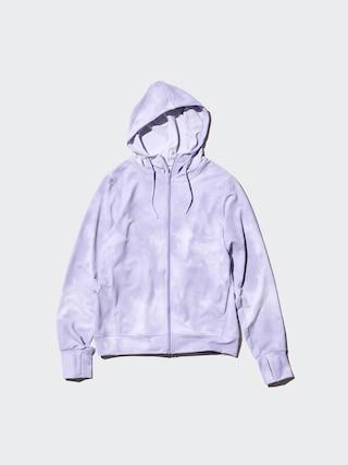 Womens Airism Mesh Uv Protection Full-Zip Hoodie with Quick-Drying Purple XS UNIQLO US Product Image