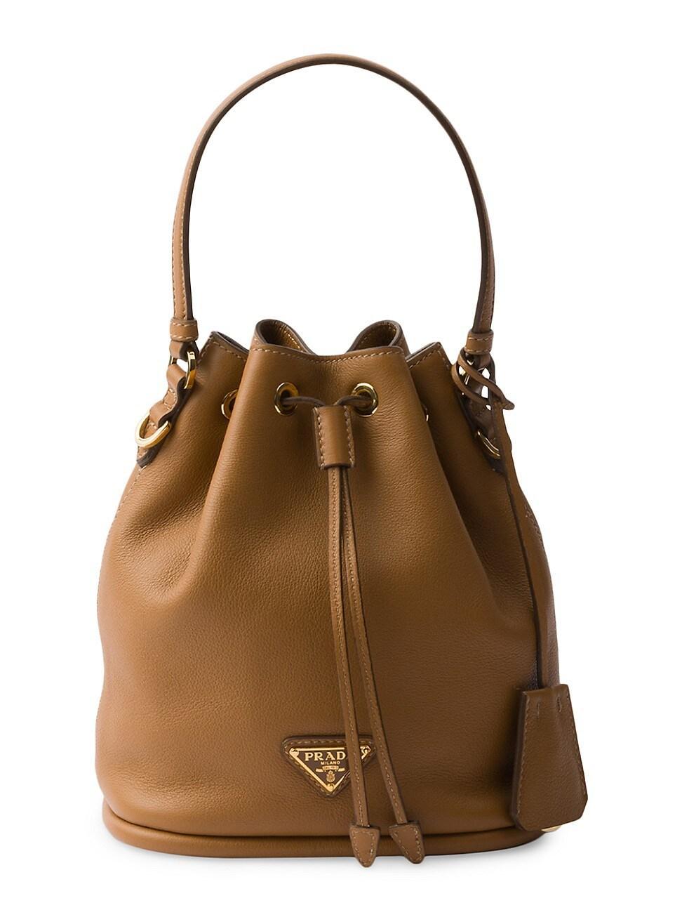 Womens Leather Bucket Mini Bag product image