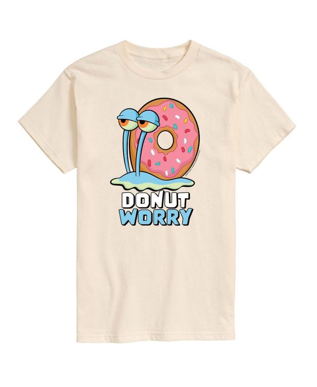 Airwaves Mens SpongeBob Donut Worry Short Sleeve T-shirt Product Image