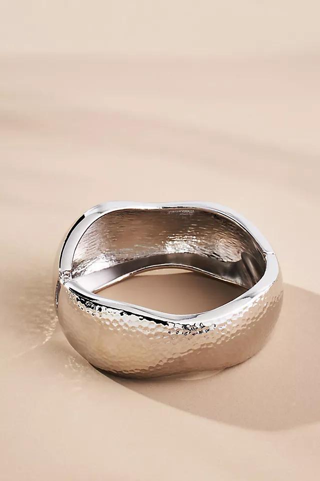 Wavy Hammered Bangle Bracelet Product Image