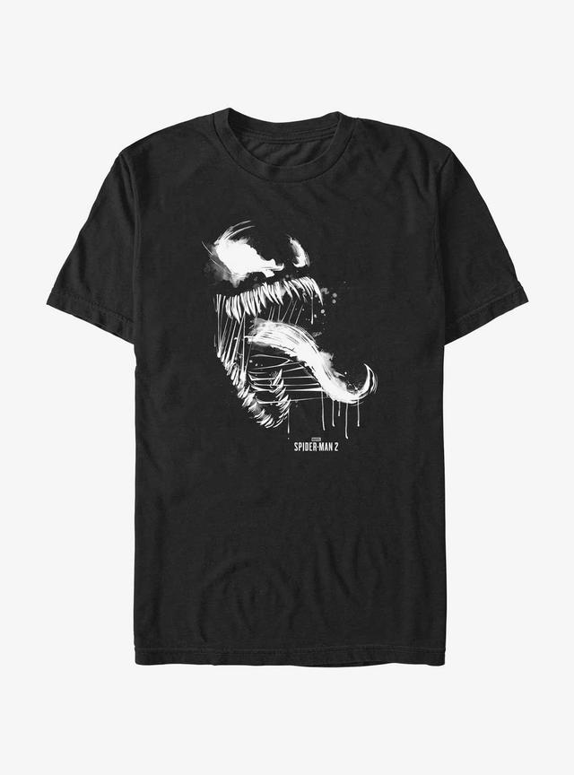 Marvel Spider-Man 2 Game Venom Sketch Portrait T-Shirt Product Image