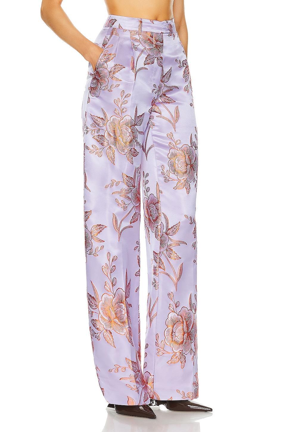 Etro Floral Trouser Lavender. (also in 38). Product Image