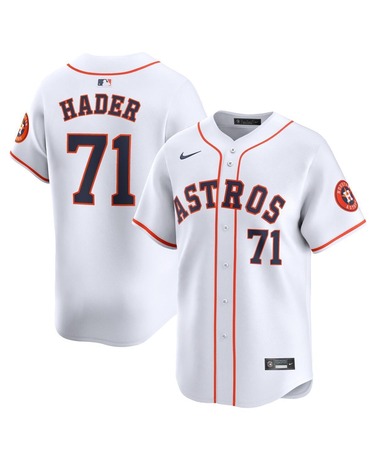 Mens Nike Josh Hader White Houston Astros Home limited Player Jersey - White Product Image