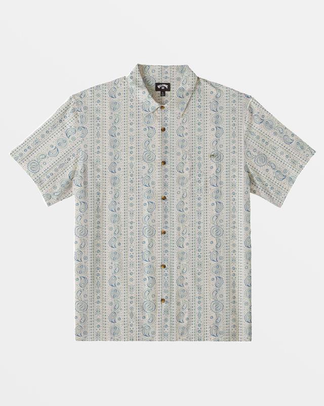 Sundays Jacquard Short Sleeve Shirt - Taupe Male Product Image