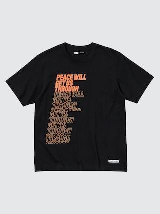 Peace For All (Short-Sleeve Graphic T-Shirt) (Shingo Kunieda) Black XS UNIQLO US Product Image