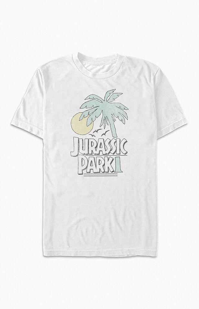 FIFTH SUN Womens Jurassic Park Palm T-Shirt - Whiteedium Product Image