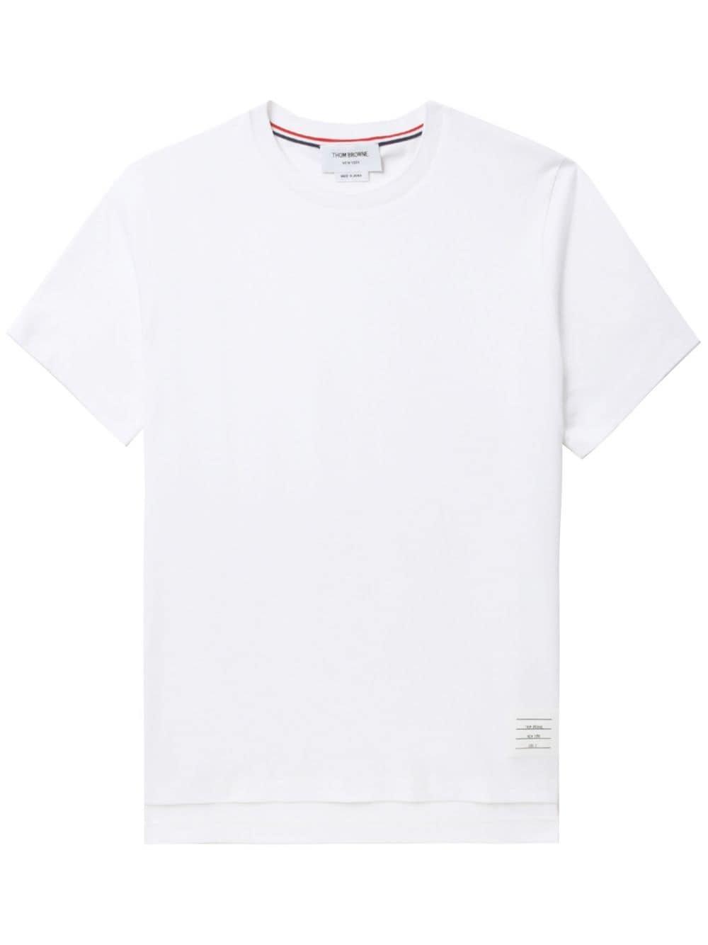 Side Slit Relaxed Short-sleeve Tee In White Product Image