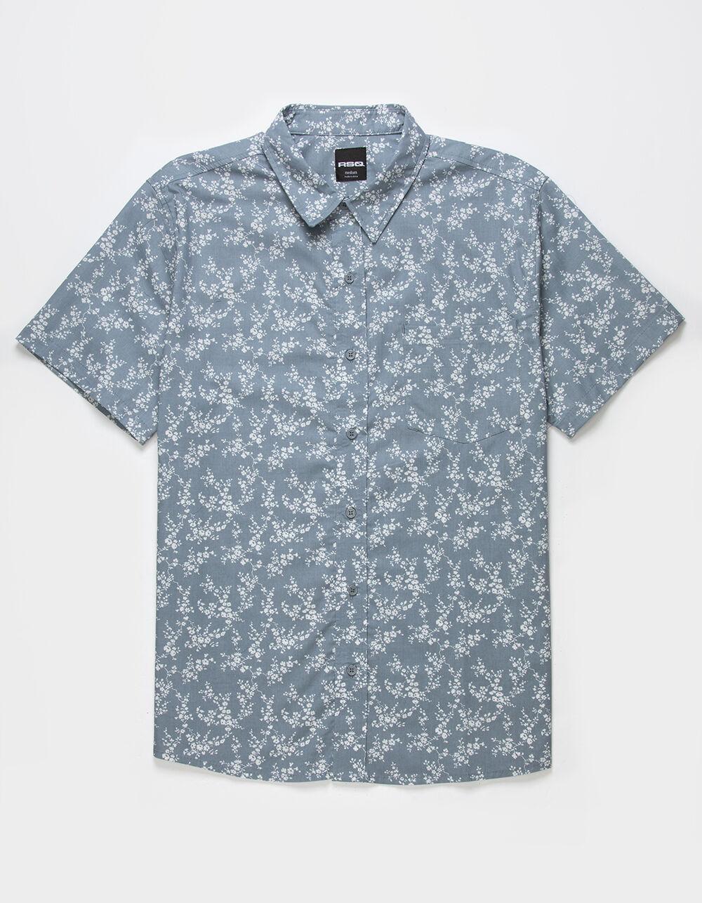 RSQ Mens Ditsy Floral Button Up Shirt Product Image