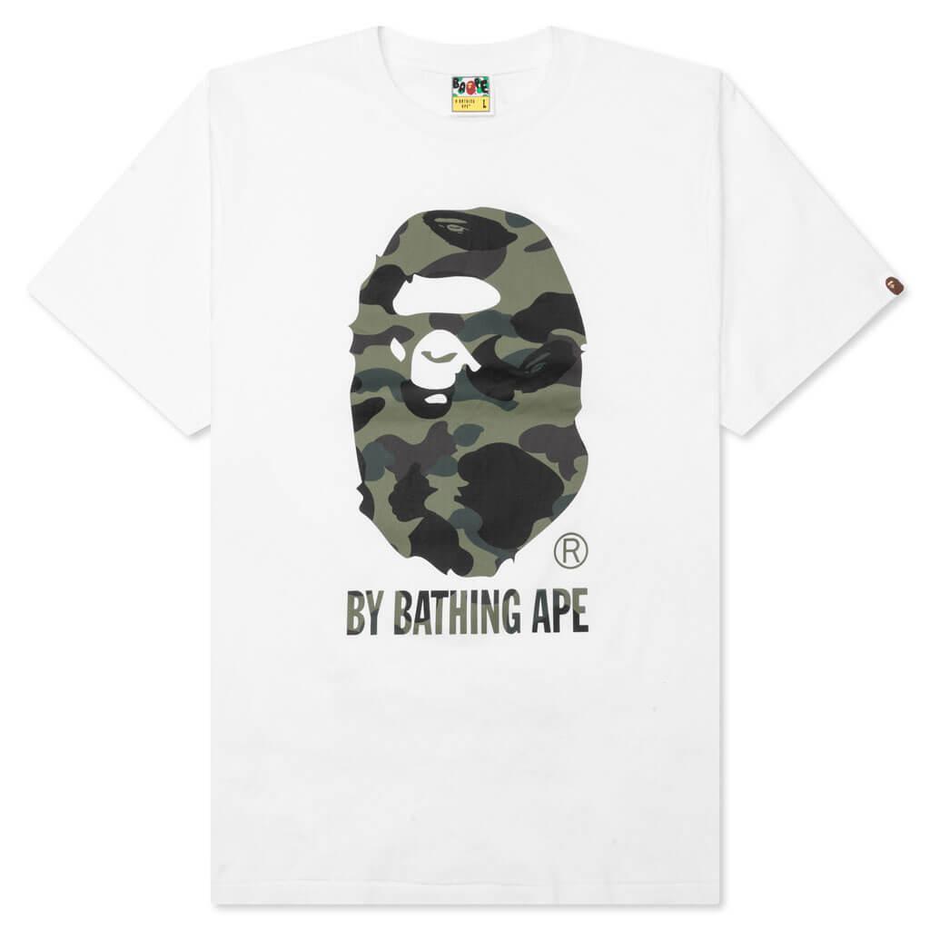 1st Camo By Bathing Ape Tee - White/Green Male Product Image