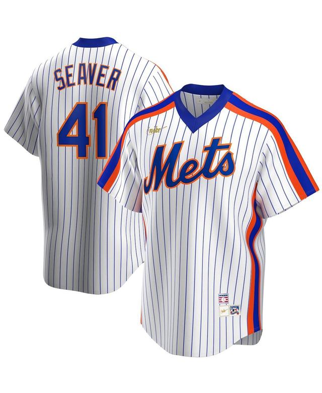 Mens Nike Tom Seaver New York Mets Home Cooperstown Collection Player Jersey Product Image