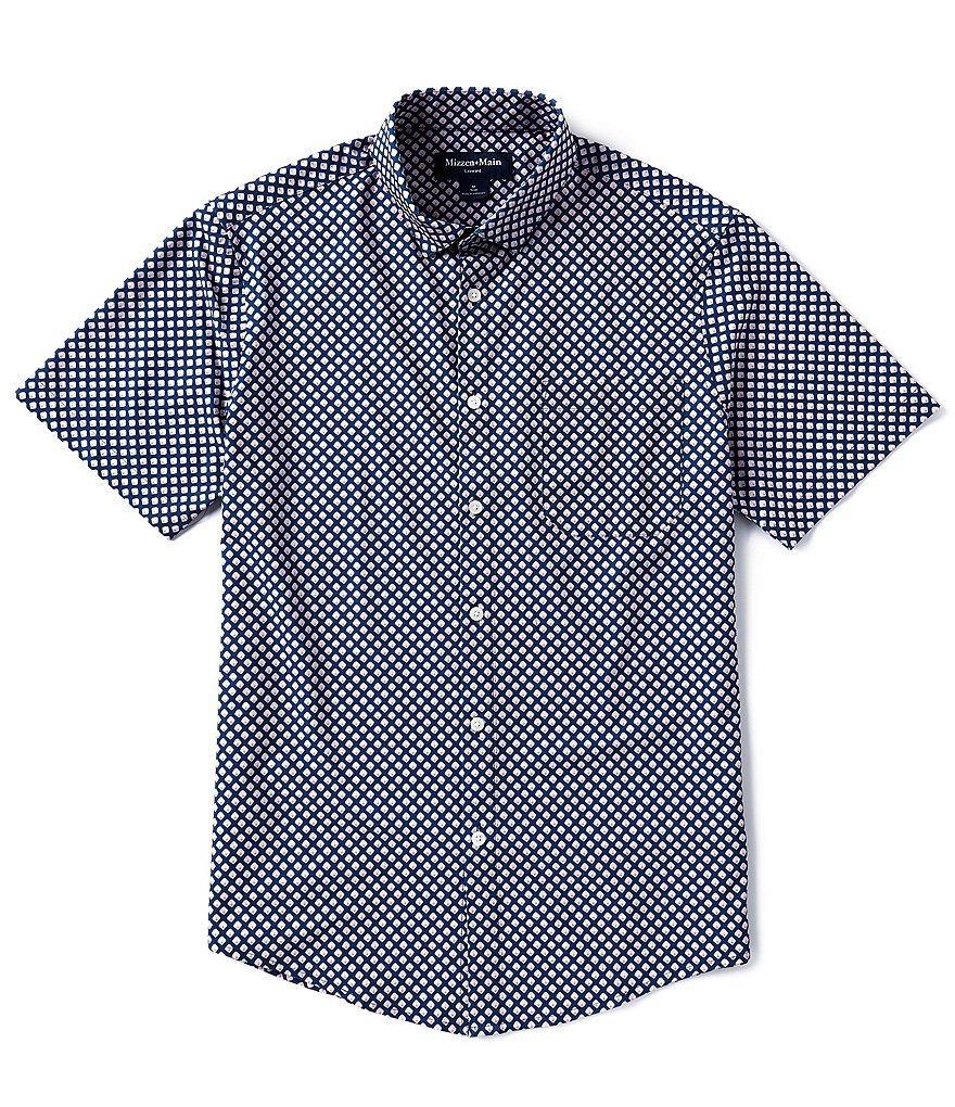 Mizzen+Main Performance Stretch Leeward Printed Short Sleeve Woven Shirt Product Image