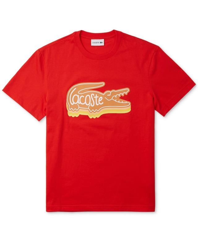 Lacoste Mens Short Sleeve Crewneck Logo Graphic T-Shirt, Created for Macys Product Image