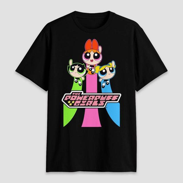 Mens The Powerpuff Girls Short Sleeve Graphic Jersey - Black Product Image