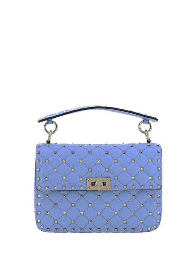 Medium Shoulder Bag | Rockstud Spike | N In Blue Product Image