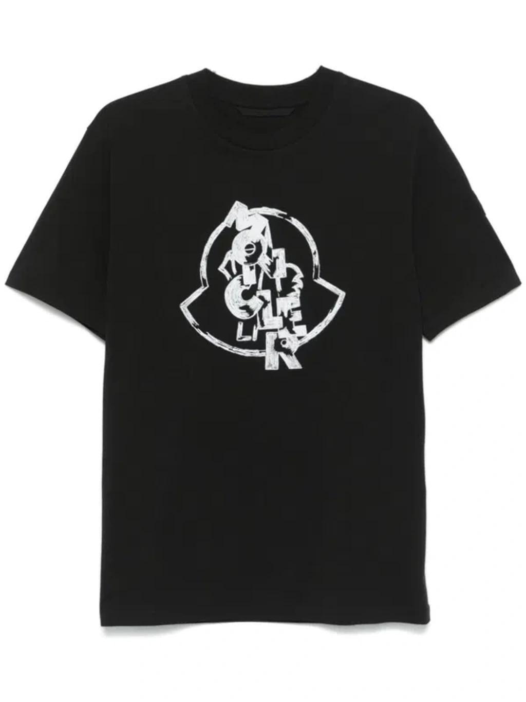 Logo-print T-shirt In Black Product Image