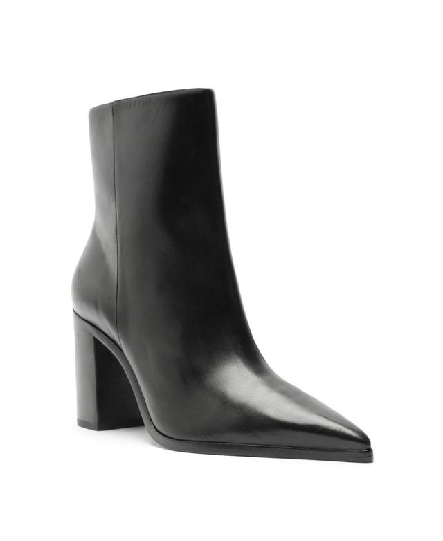 Womens Mikki 85MM Block-Heel Leather Booties Product Image