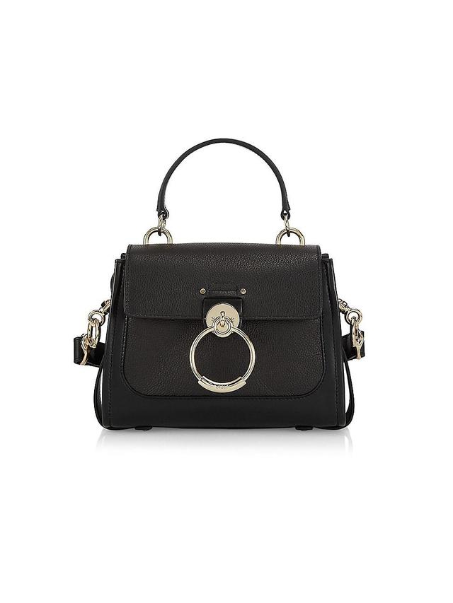 Chlo Mini Tess Leather & Suede Top Handle Bag Product Image