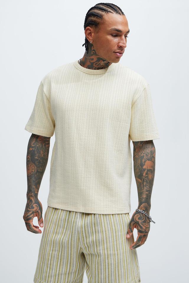 Elm Textured Tee - Off White Product Image