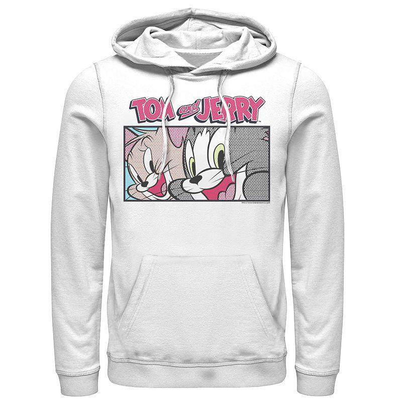 Mens Tom And Jerry Comic Panel Hoodie, Mens Product Image