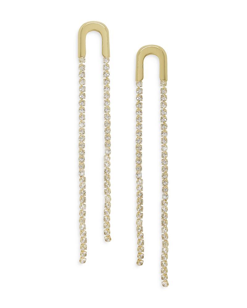 Ettika Crystal Chain Drop Earrings Product Image