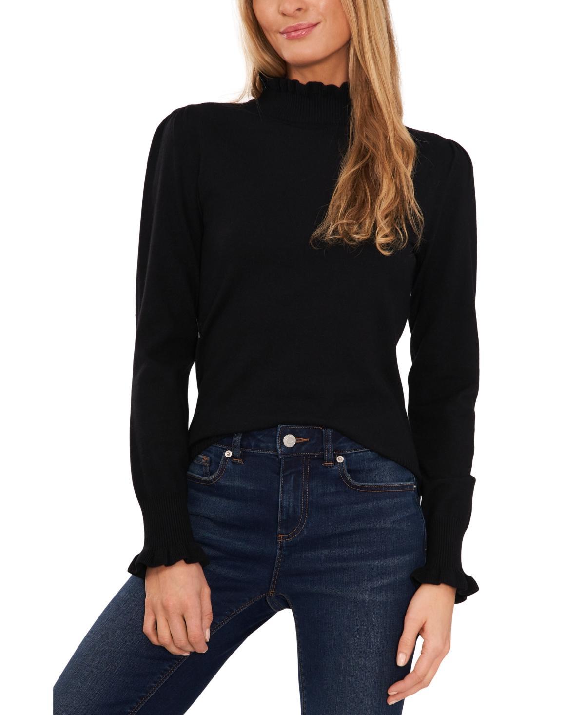 CeCe Womens Mock Neck Long Sleeve Sweater Product Image