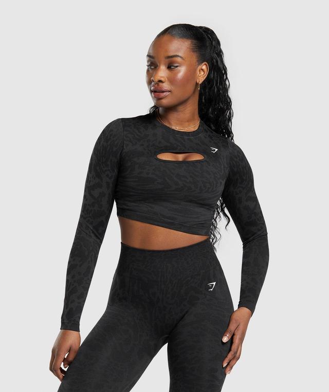 Adapt Safari Seamless Long Sleeve Crop Top Product Image