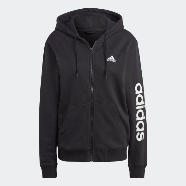 Essentials Linear Full-Zip French Terry Hoodie Product Image