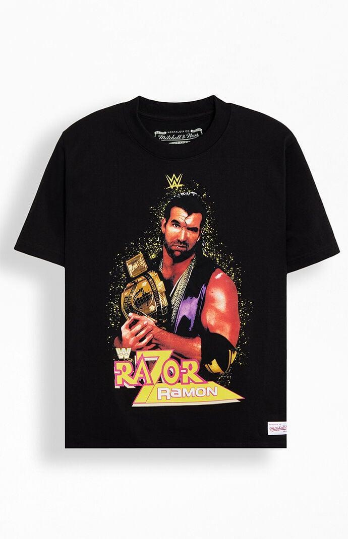 Mitchell & Ness Men's WM Legends Wrestlemania Razor Ramon Oversized T-Shirt Product Image