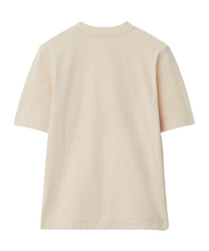 BURBERRY Ekd Cotton T-shirt In Soap Product Image