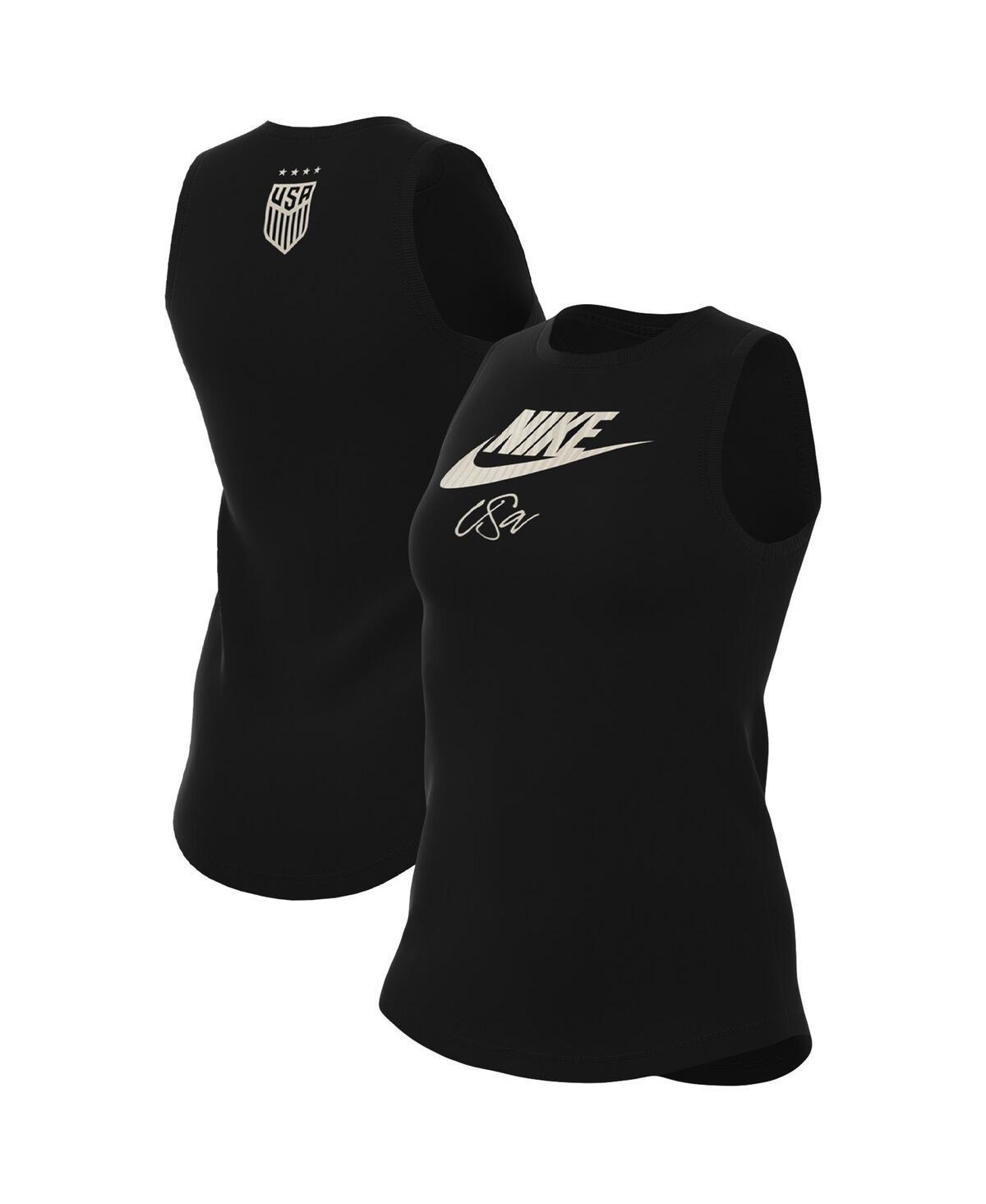 Womens Nike Black Uswnt Futura Tank Top Product Image