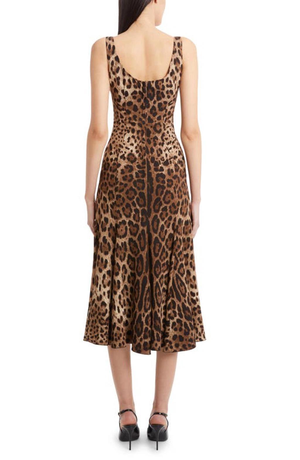 Leopard-print Midi Dress Product Image