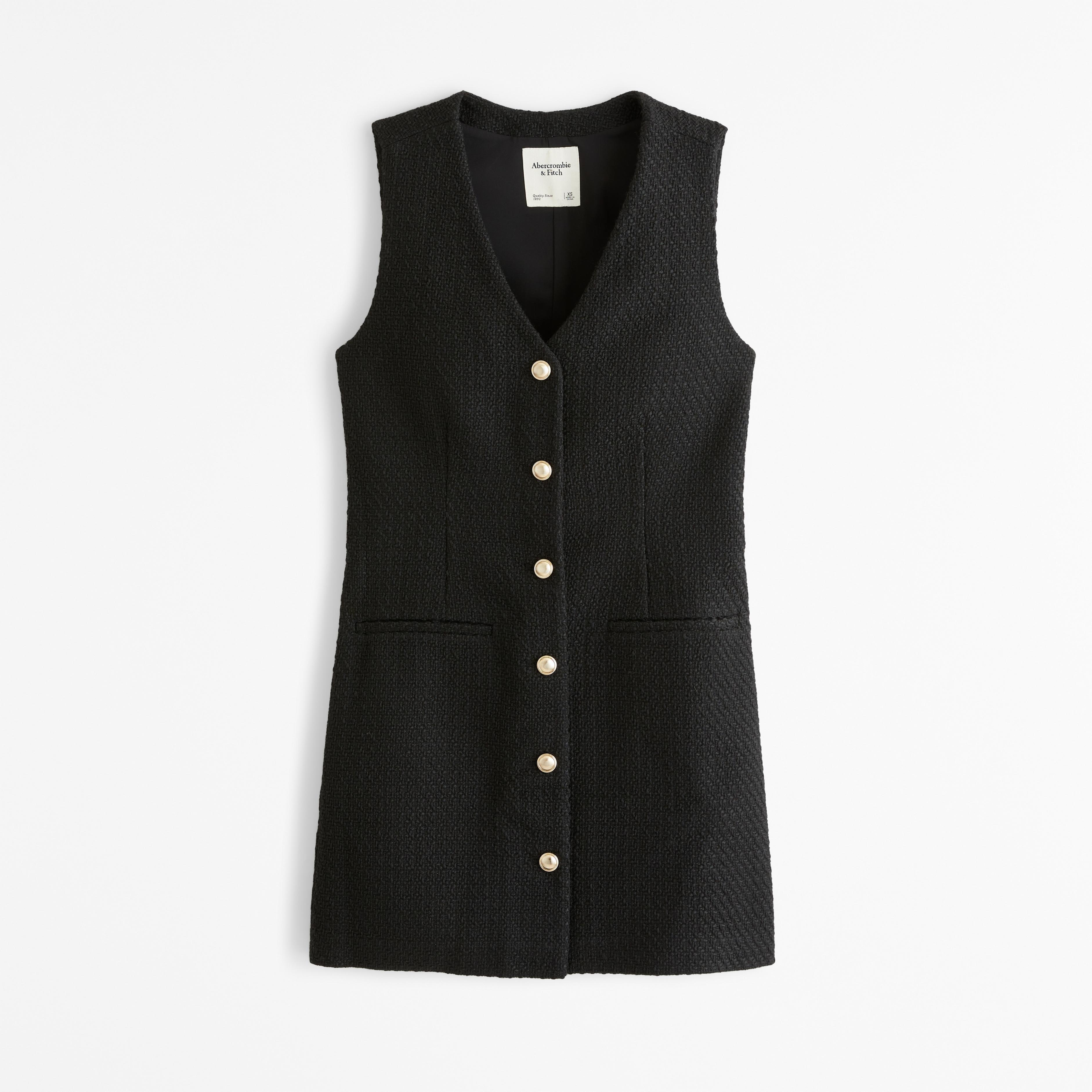 The A&F Mara Tweed Vest Mini Dress Product Image