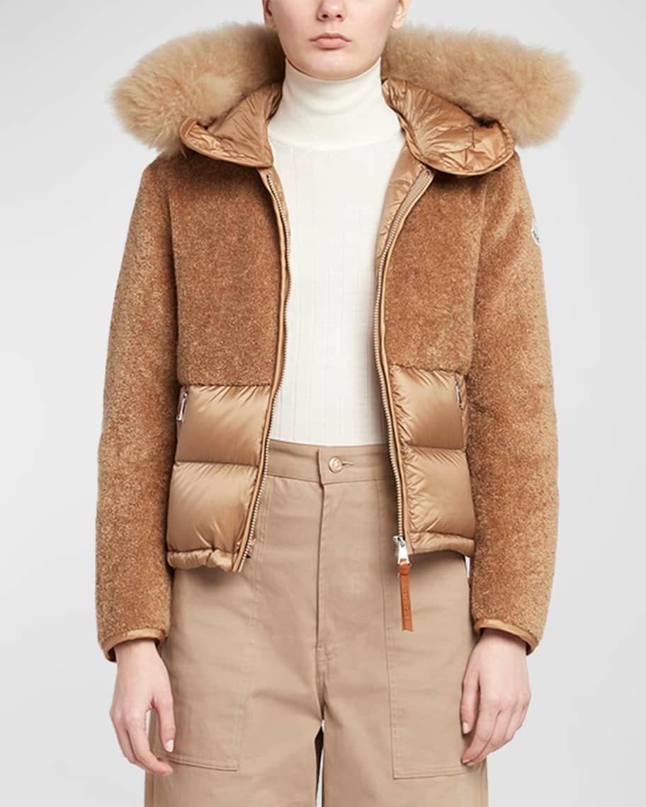 Marne Teddy Combo Puffer Jacket Product Image