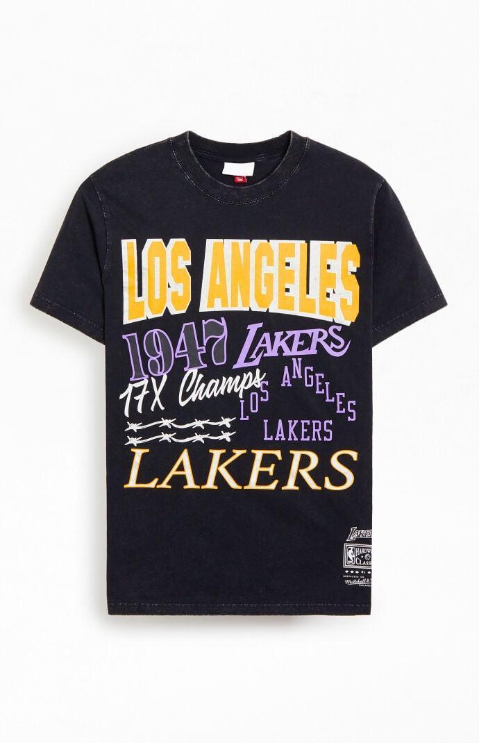 Mitchell & Ness Men's Los Angeles Lakers Title T-Shirt Product Image