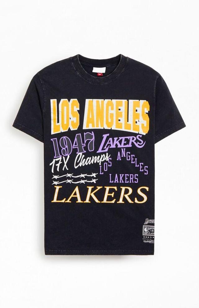 Mitchell & Ness Men's Los Angeles Lakers Title T-Shirt Product Image