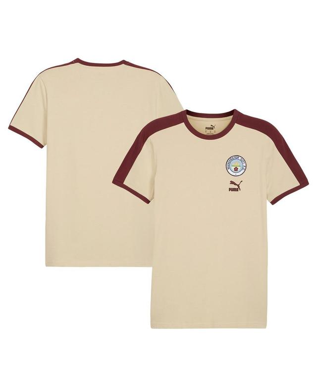 Puma Mens Tan Manchester City FtblHeritage T-Shirt Product Image